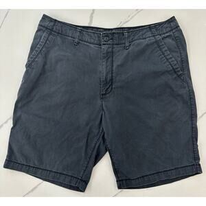 Old Navy Men's Flat Front Chino Shorts Sz 36 Cotton Navy Casual Comfort